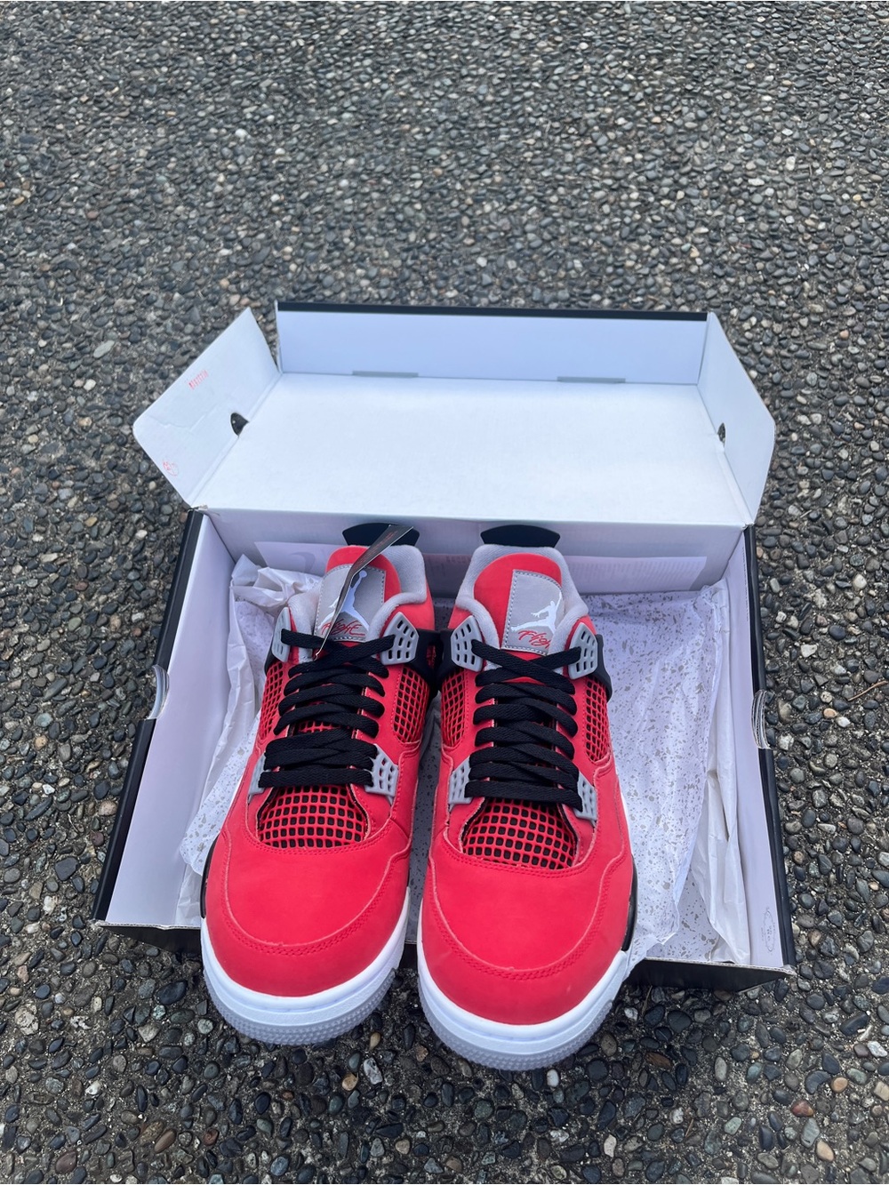 Nike Red and Black Retro Basketball Sneakers